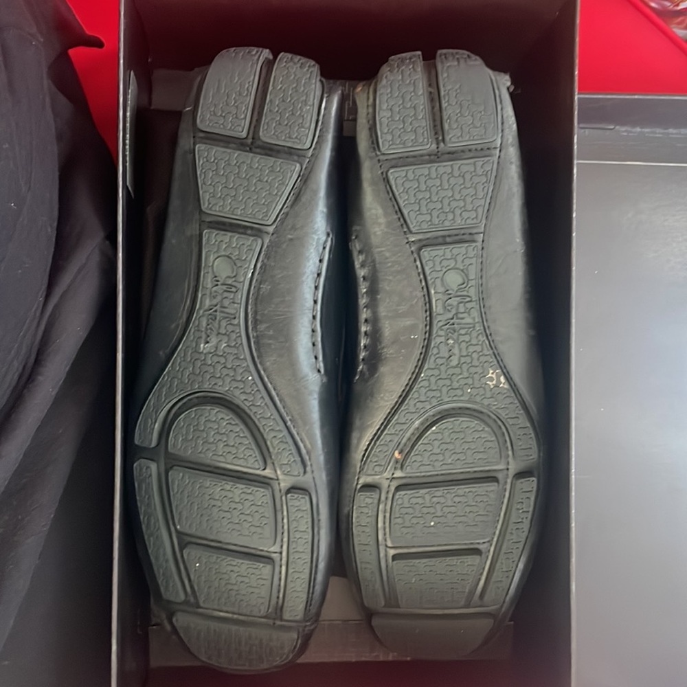 Good condition mens Cole Haan used shoe black leather loafer - Picture 2 of 7